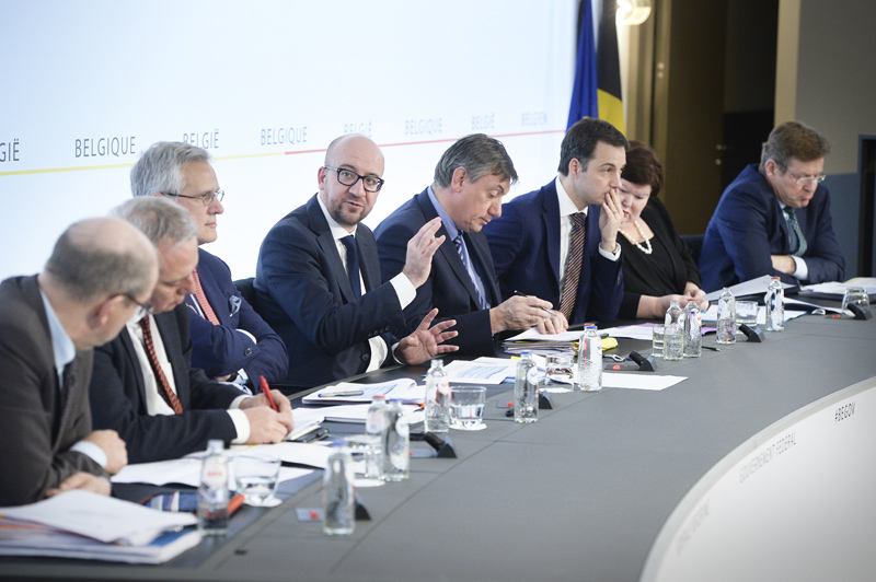 Charles Michel und seine Minister waren sich schnell einig - Pressekonferenz am Montagnachmittag