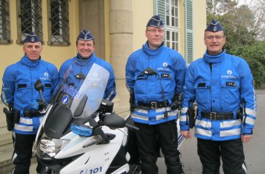 Vorstellung der Motorradstaffel für Polizeizone Weser-Göhl