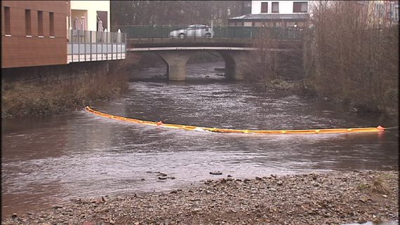 Müllstaudamm am Zusammenfluss von Weser und Hill in Eupen