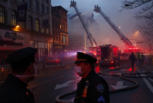 Explosion im New Yorker East Village