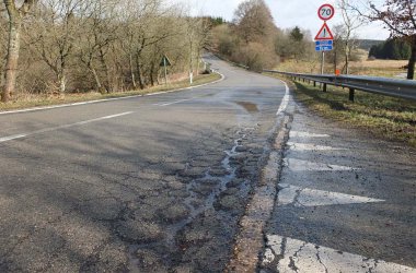 Regionalstraßen Büllingen-Rocherath und Büllingen-Losheimergraben in schlechtem Zustand