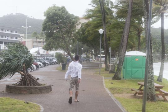 Spaziergänger am Samstag in Anse Vata