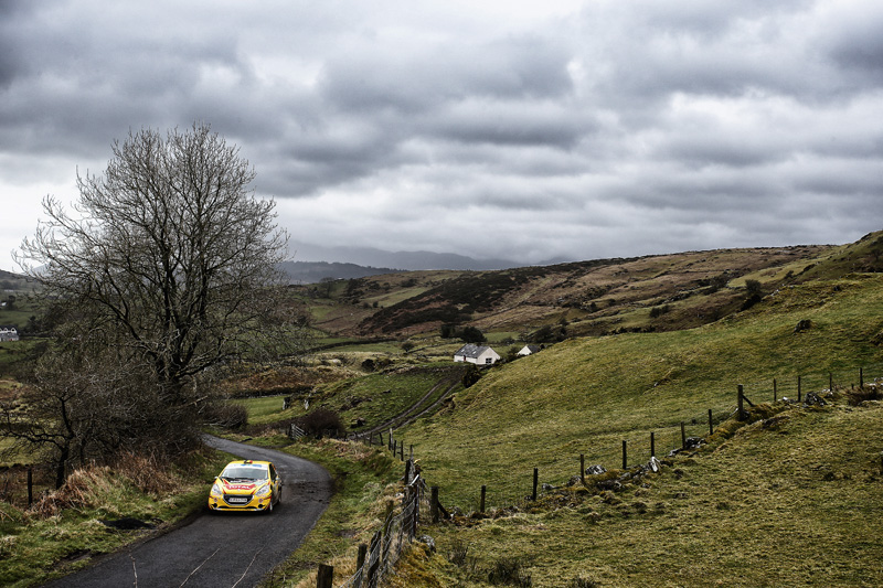 Gino Büx bei der Rallye "Circuit of Ireland"