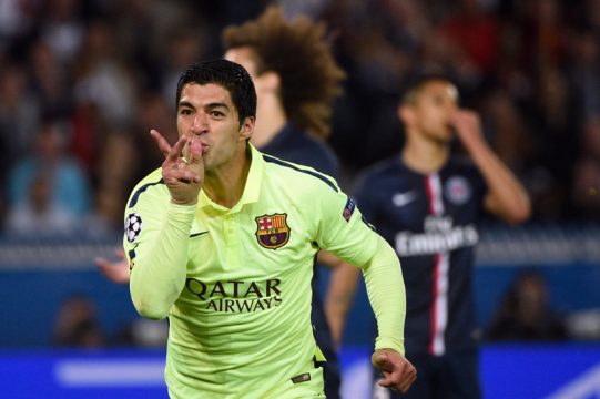Luis Suárez hat dem FC Barcelona im Spiel gegen Paris Saint-Germain Glück gebracht