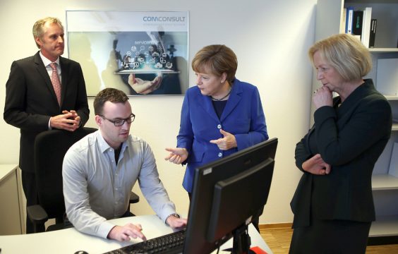Angela Merkel zu Besuch in Aachen