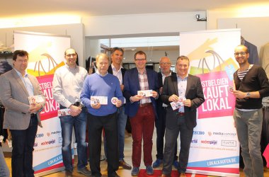 Pressekonferenz im Modehaus Pankert: "Ostbelgien kauft lokal....ich auch!"