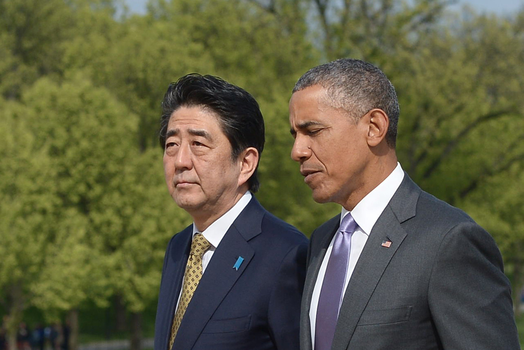 Shinzo Abe und Barack Obama in Washington, DC (27.4.)