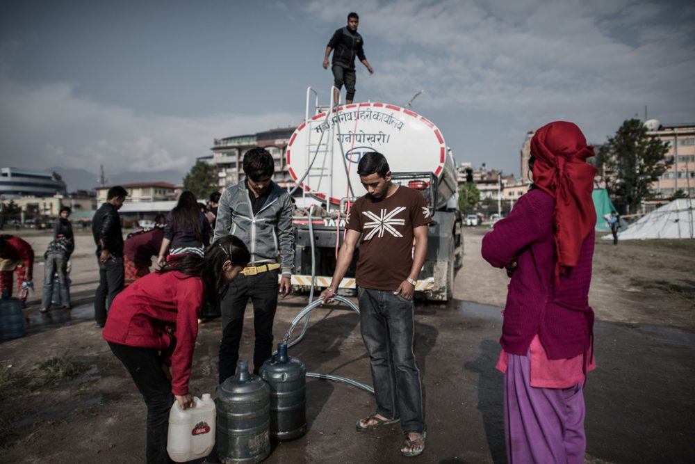 Wasserverteilung in Kathmandu