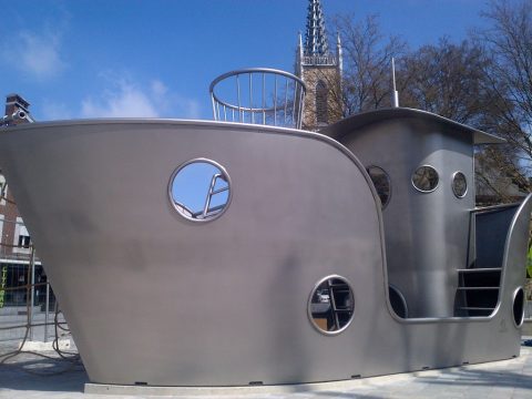 "Wäserscheff" in der Klötzerbahn angekommen