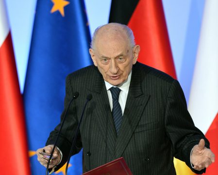 Der ehemalige polnische Außenminister Wladyslaw Bartoszewski am 29.1. in Krzyzowa