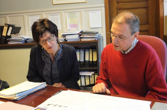 65 Jahre Maria-Goretti-Schule in St. Vith: Inge Kohnen, beigeordnete Direktorin und Direktor Christian Marichal