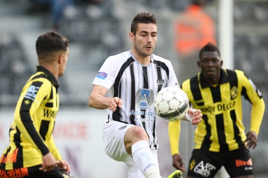 Erstes Endrundenspiel: AS Eupen vs. Lierse SK - Florian Taulemesse