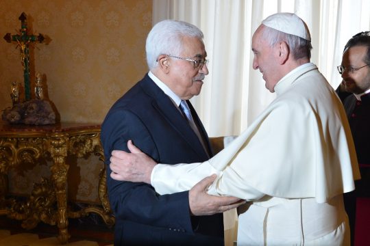 "Friedensengel" Palästinenserpräsident Mahmud Abbas bei Papst Franziskus
