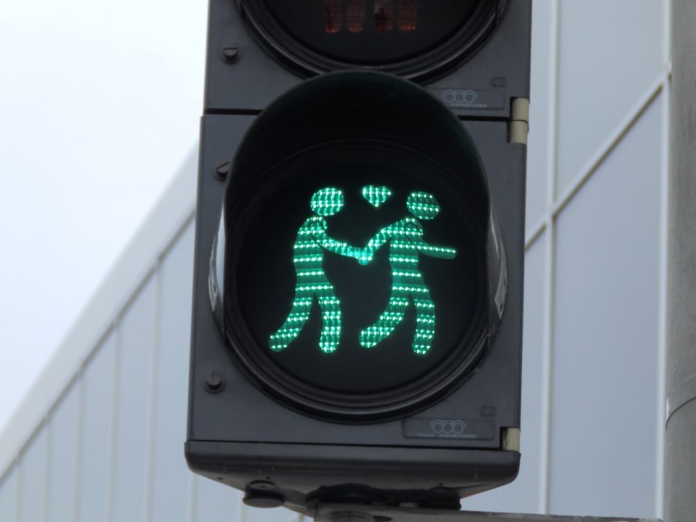 Schwule Ampelmännchen in Wien