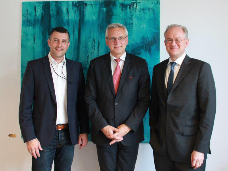 Pascal Arimont, Kris Peeters und Herbert Grommes trafen sich in Brüssel
