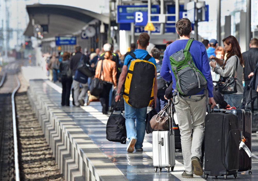 Bahnstreik in Deutschland am 6. Mai (Frankfurt am Main)