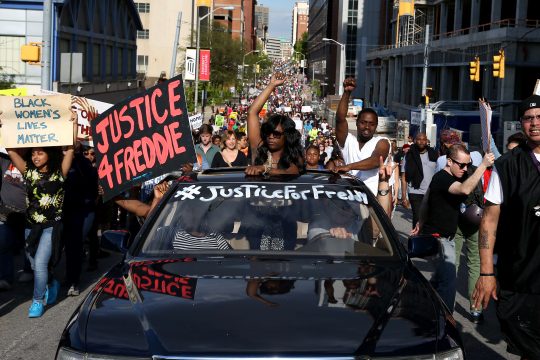 Gerechtigkeit für Freddie: Demo in Baltimore (2. Mai)