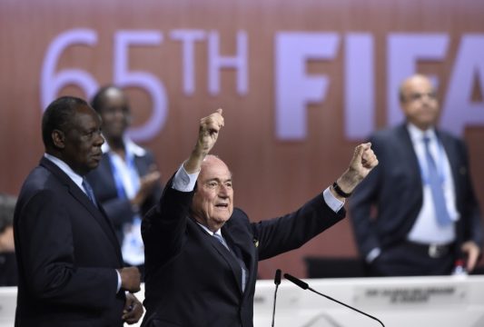 Josef Blatter zum FIFA-Präsidenten wiedergewählt
