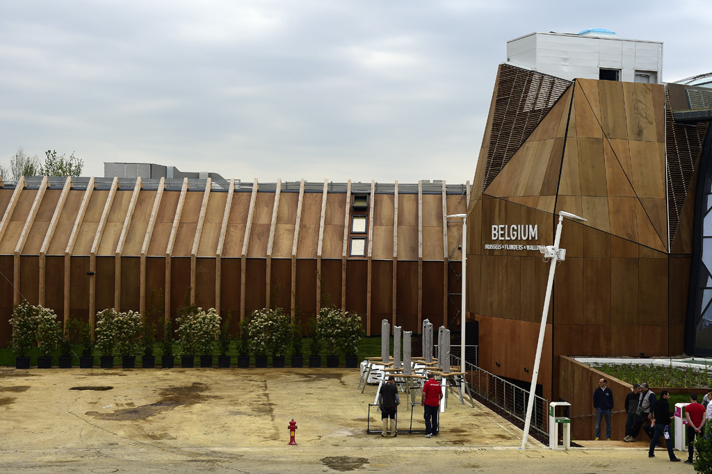 Weltausstellung in Mailand: Letzte Arbeiten am belgischen Pavillon (1.5.)