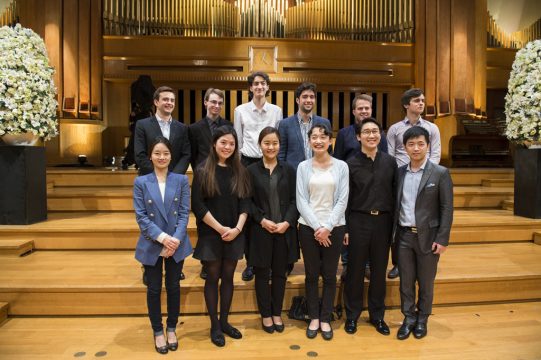 Die Finalisten des Concours Reine Elisabeth