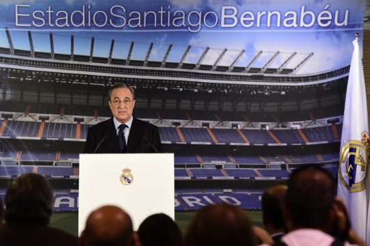 Real-Präsident Florentino Pérez am Montagabend auf einer Pressekonferenz