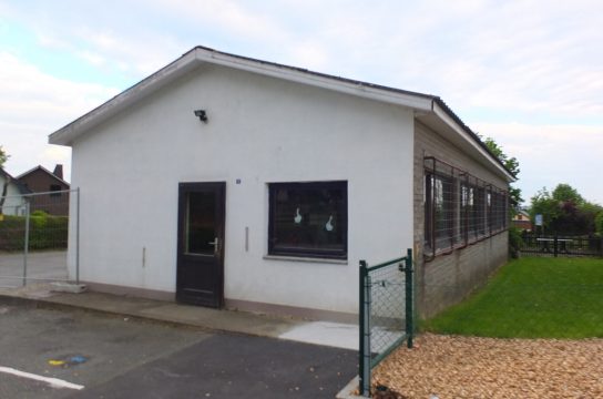 Die frühere Fußballkantine in Amel