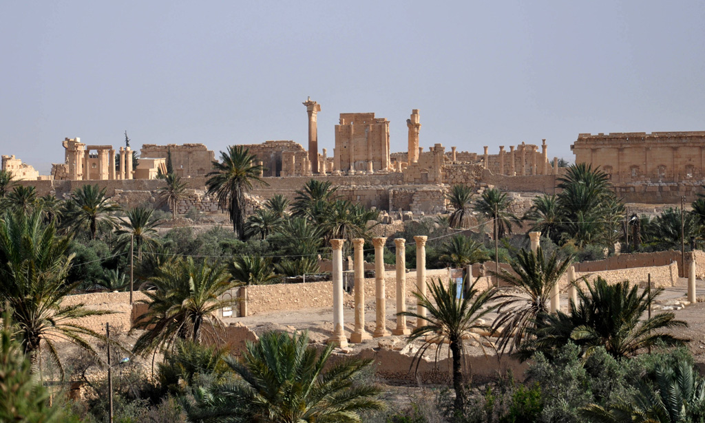 Die historische Oasenstadt Palmyra am 18.5.
