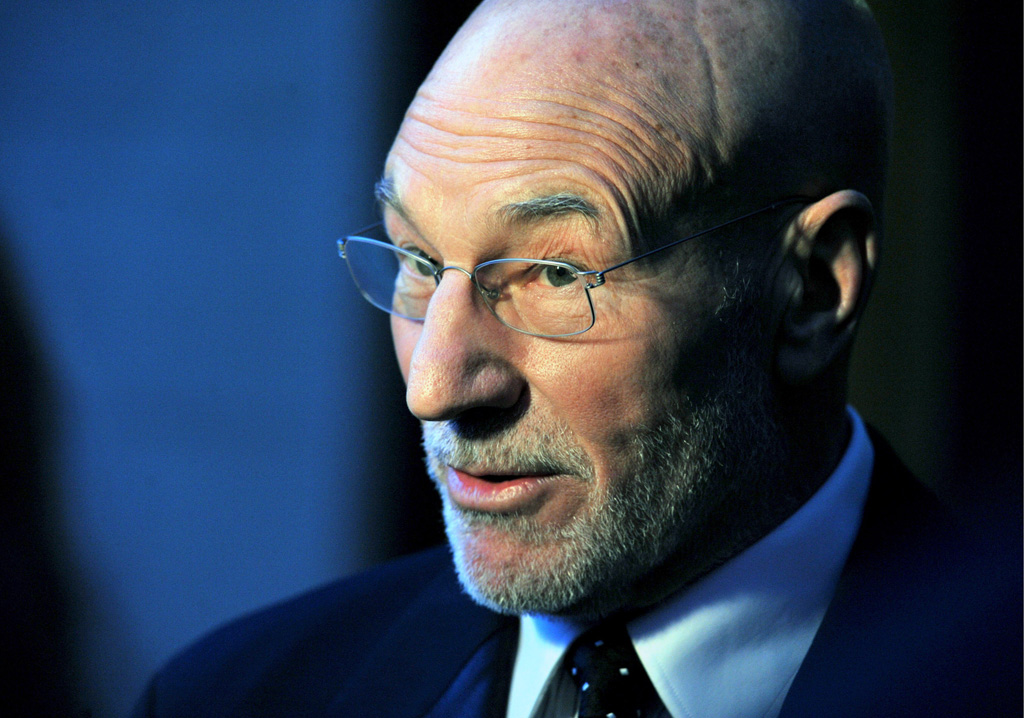 Der britische Schauspieler Patrick Stewart alias Captain Jean-Luc Picard am 8.3.2009