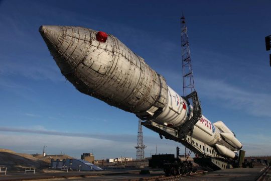 Proton-M Rakete auf dem Weltraumbahnhof Baikonur