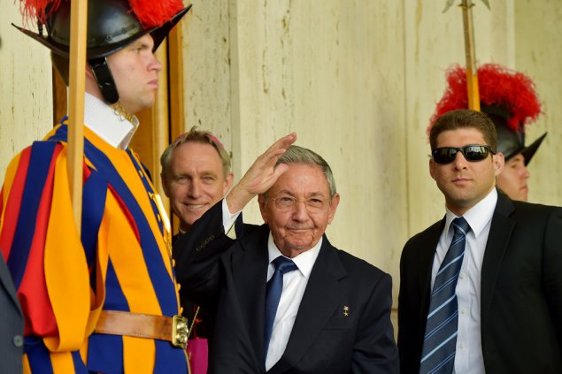 Raúl Castro zu Gast im Vatikan