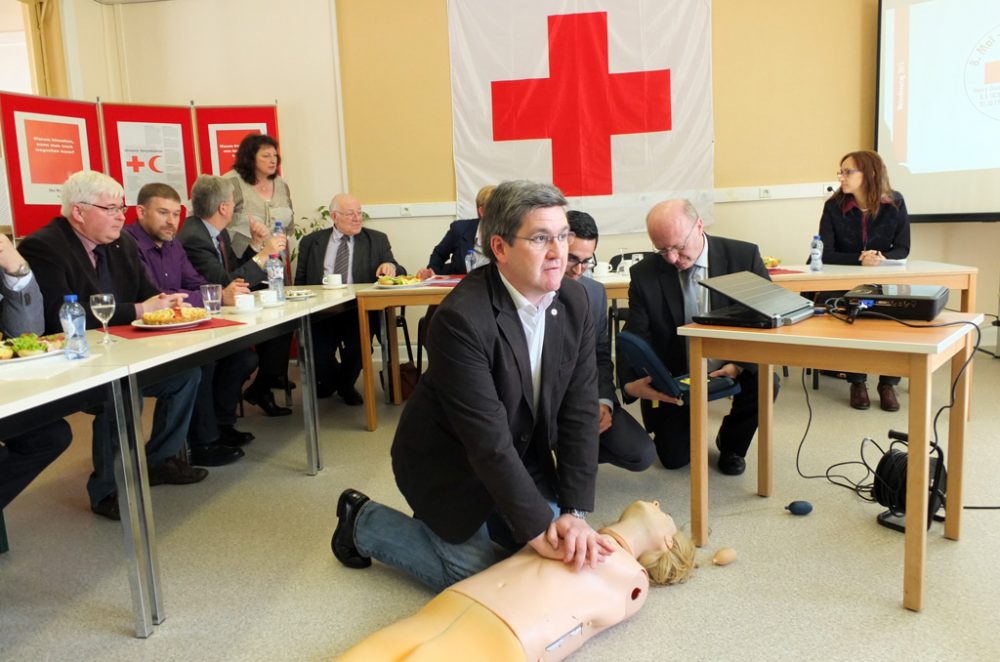 Rotes Kreuz hat neuen Standort in Bütgenbach - Dr. Kurt Hoffmann, Präsident der Rot-Kreuz-Sektion Bütgenbach-Büllingen