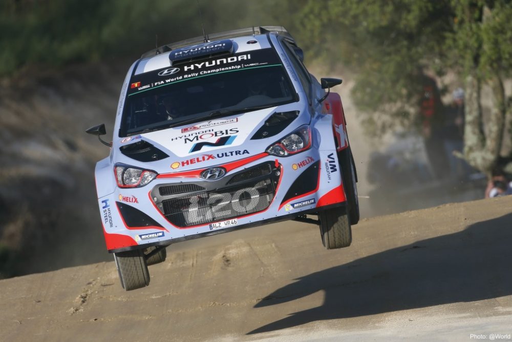 Thierry Neuville im Hyundai i20 WRC - Shakedown Rallye Portugal