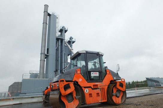 Asphaltmischanlage auf Kaiserbaracke so gut wie startklar