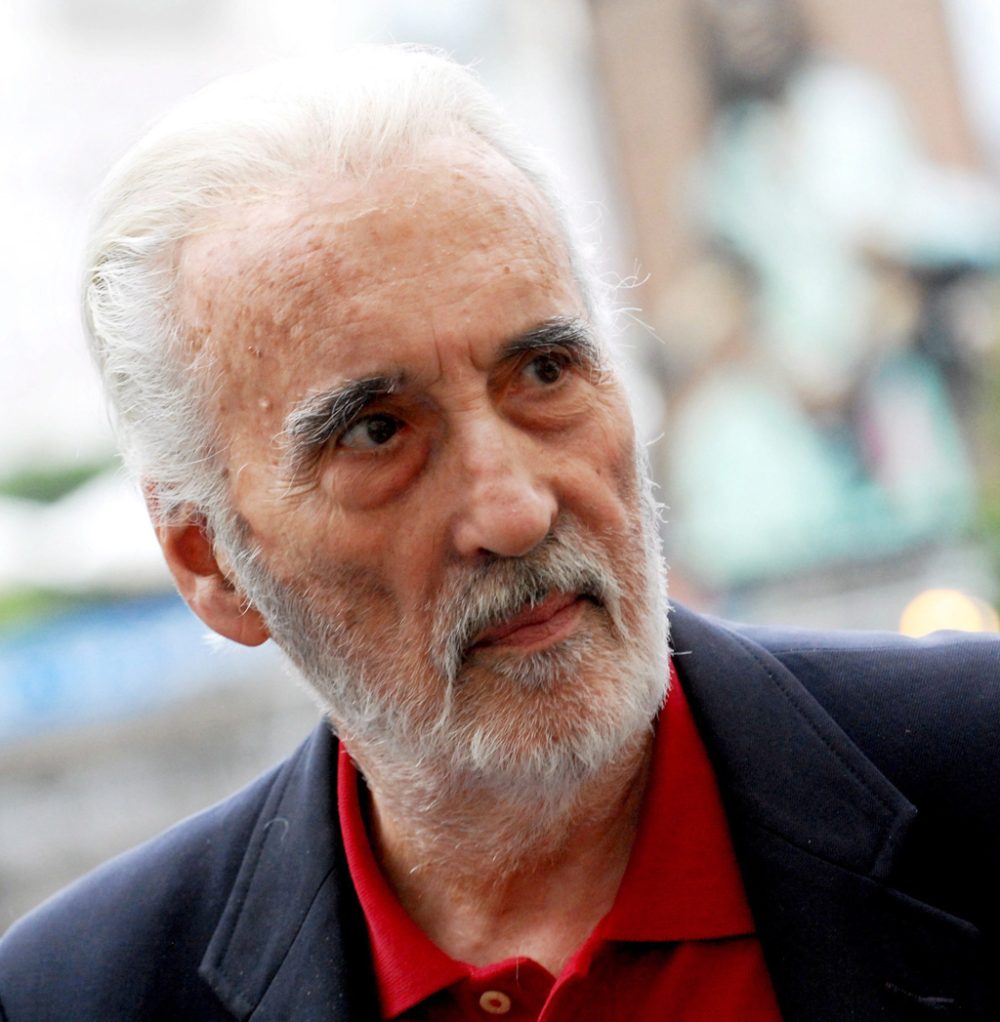 Christopher Lee beim Karlovy Vary International Film Festival in Tschechien 2008