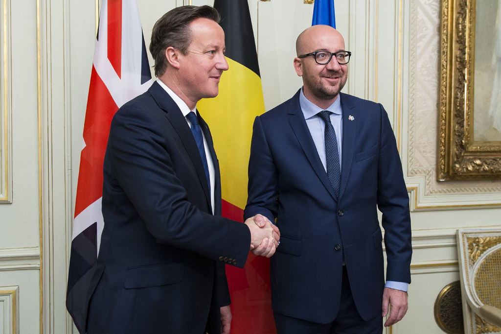 David Cameron und Charles Michel in Brüssel