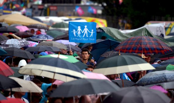 Massenprotest in Rom gegen mehr Rechte für Homosexuelle