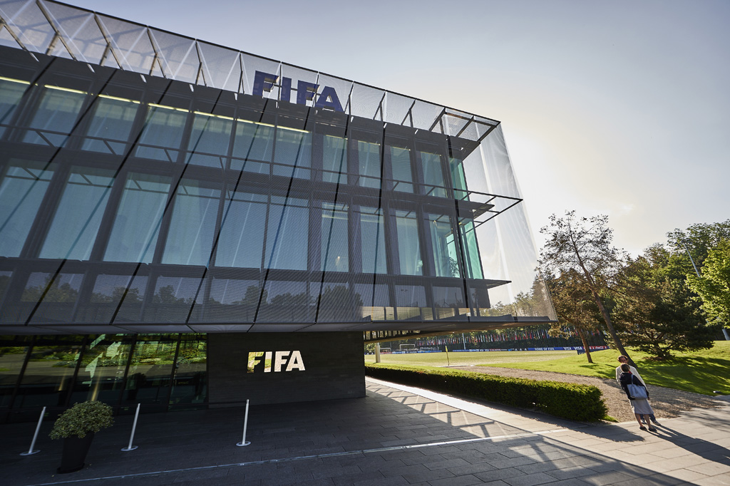 FIFA-Hauptsitz in Zürich am 3.6.