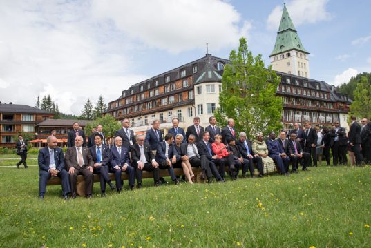 "Familienfoto" zum Abschluss des G7-Gipfels in Elmau