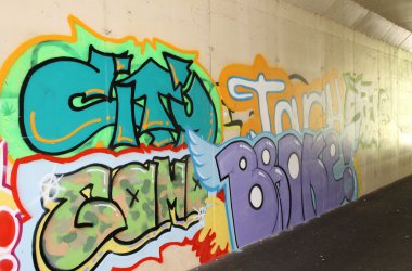 Grafitti im Tunnel