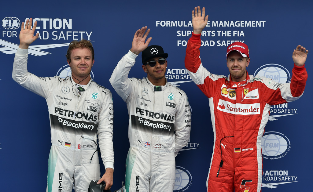 Spielberg: Hamilton auf Pole vor Rosberg und Vettel