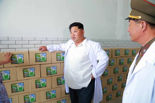 Nordkoreas Machthaber Kim Jong Un am 9.6.