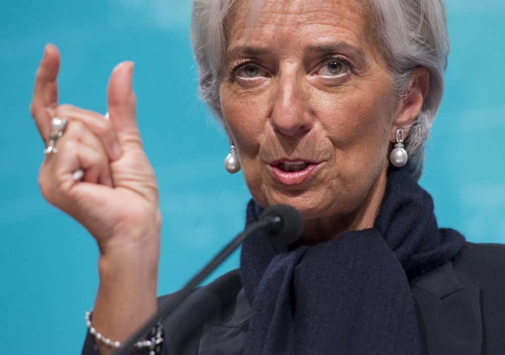 IWF-Chefin Christine Lagarde in Washington