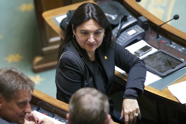 Energieministerin Marie-Christine Marghem am Donnerstag in der Kammer