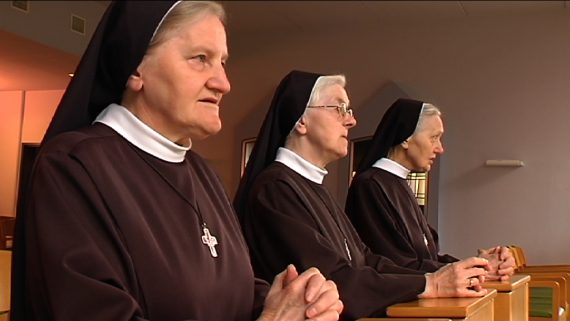 Die drei Schwestern der Ordensgemeinschaft der Armen Schwestern vom heiligen Franziskus