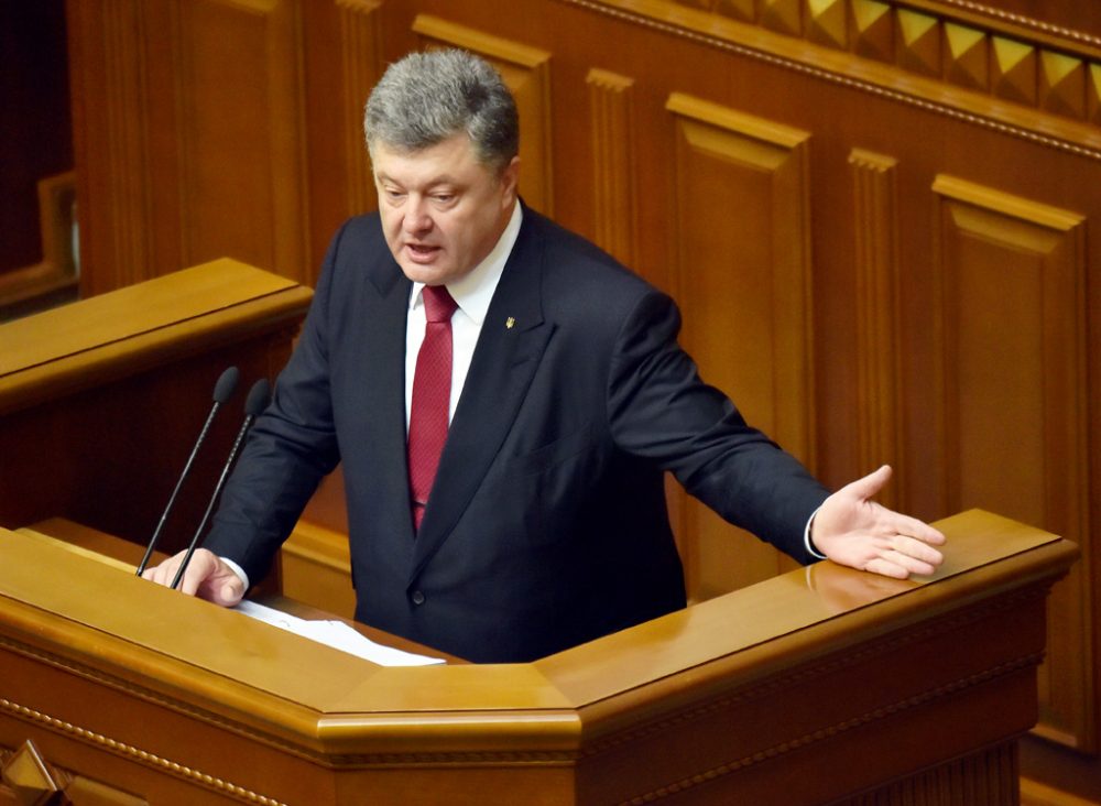 Ukrainische Präsident Petro Poroschenko (Archivbild: Juni 2015)