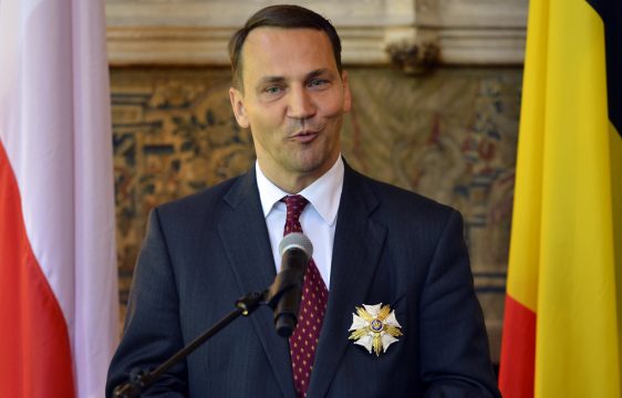 Auch der polnische Parlamentspräsident Radoslaw Sikorski gab seinen Rücktritt bekannt (Bild vom 4.9.2013)