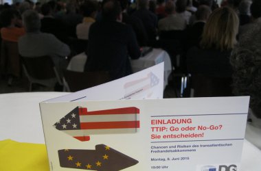 Veranstaltung "TTIP: Go oder No-Go?"