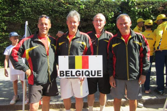 Belgische Mannschaft: Patrick Bolle de Bal, Ralph Bohn, Jan De Schaepdrijver, Marc Grandjean (vlnr)