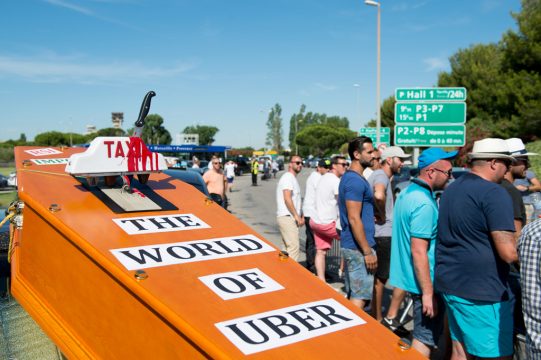 Taxifahrer streiken gegen Uber (Marseille, 26. Juni)