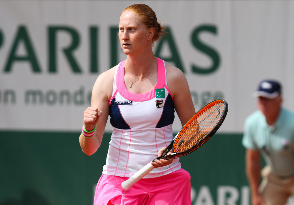 Alison Van Uytvanck im Viertelfinale von Roland Garros
